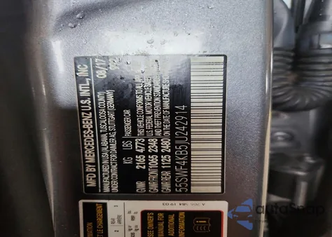 2018 Mercedes-Benz C 300 4Matic from USA, damaged, VIN 55SWF4KB5JU242914